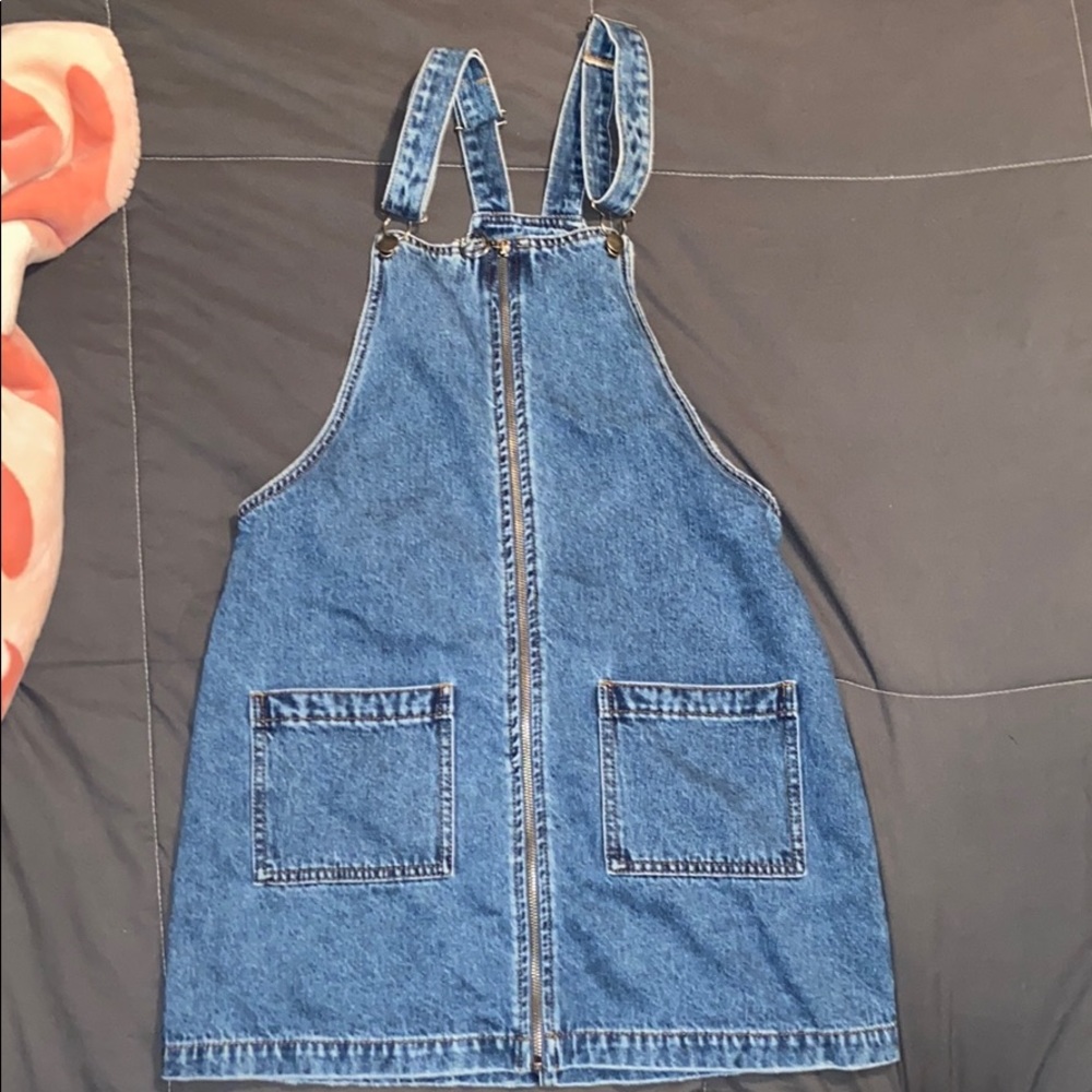 Overall denim dress